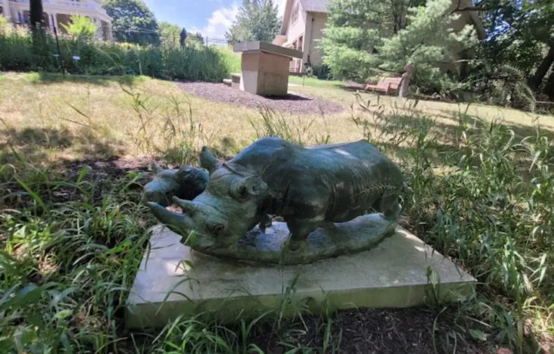 Hippo Sculpture in Haan Museum Garden