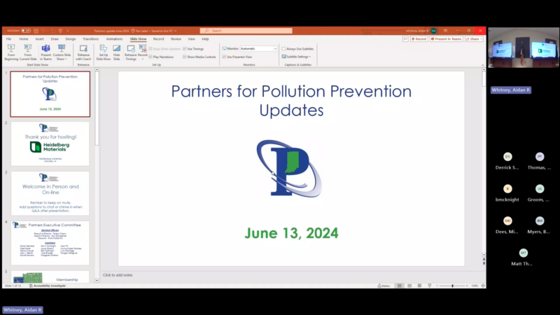 Partners for Pollution Prevention Quarterly Meeting - June 13, 2024