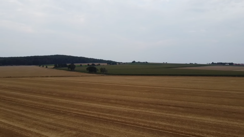 A Wide View of Agricultural Fields in Fort Wayne, Showcasing Vast Farmlands and Open Countryside, Reflecting the Region's Farming Industry