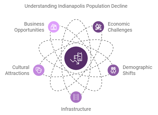 Indianapolis population Decline