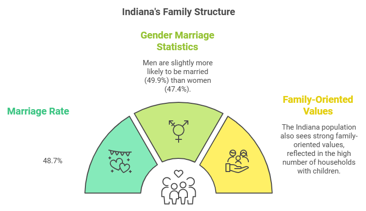 Marriage remains a cornerstone of many Hoosier households: