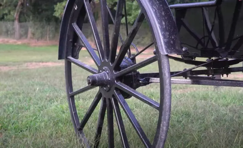 Wheel of a horse wagon