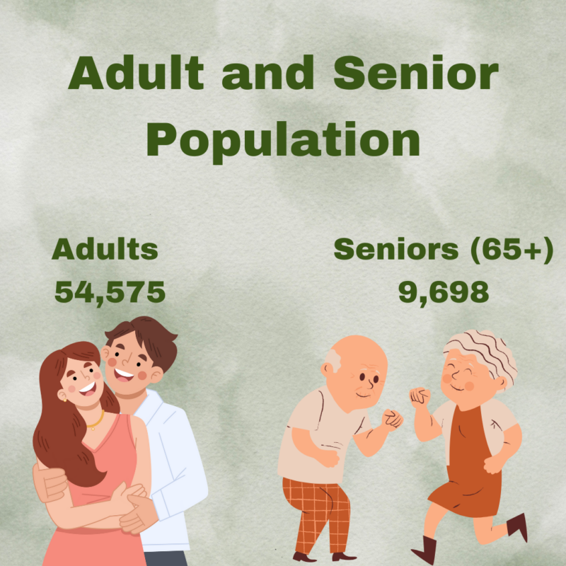 Adult and Senior Population, Lafayete