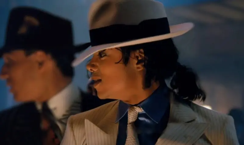 Michael Jackson in his video "Smooth Criminal"