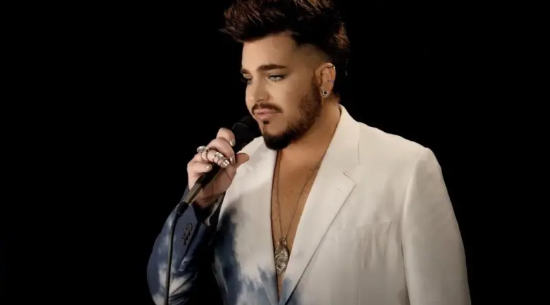 Adam Lambert in a music video "Ordinary World"