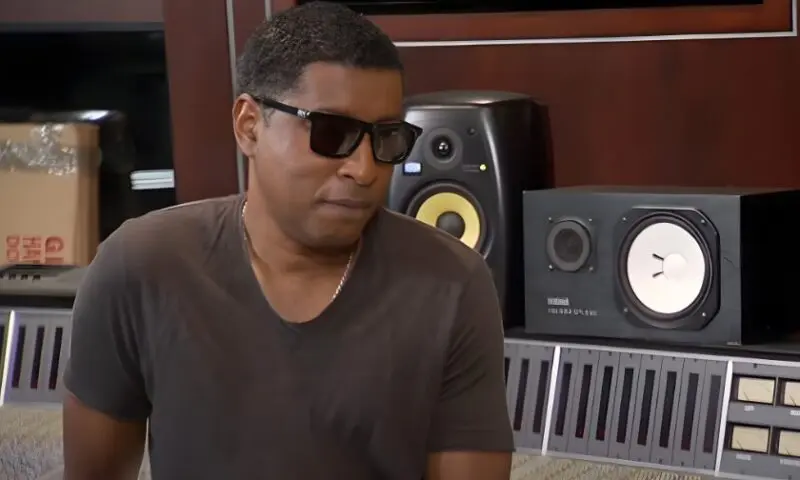 Kenneth "Babyface" Edmonds in a music studio